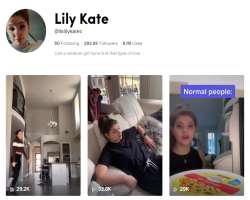 Besides known as YouTuber, Lily has her eponymous TikTok account where she gained 292,000 and counting followers along with six million likes as of 20